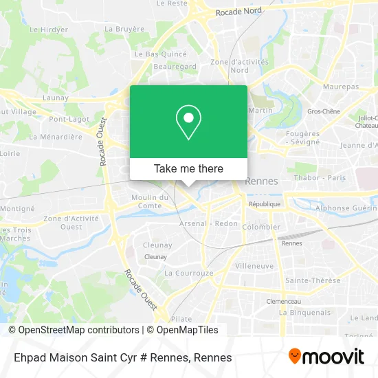 Ehpad Maison Saint Cyr # Rennes map