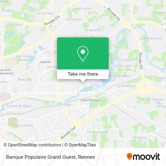 Banque Populaire Grand Ouest map