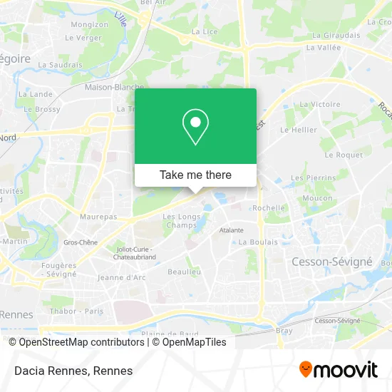 Dacia Rennes map