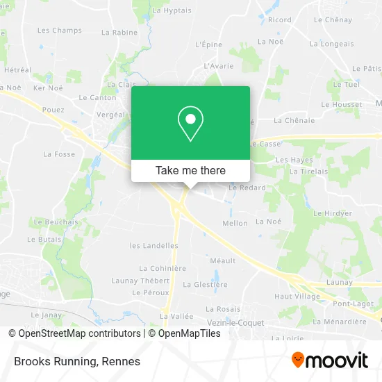 Brooks Running map