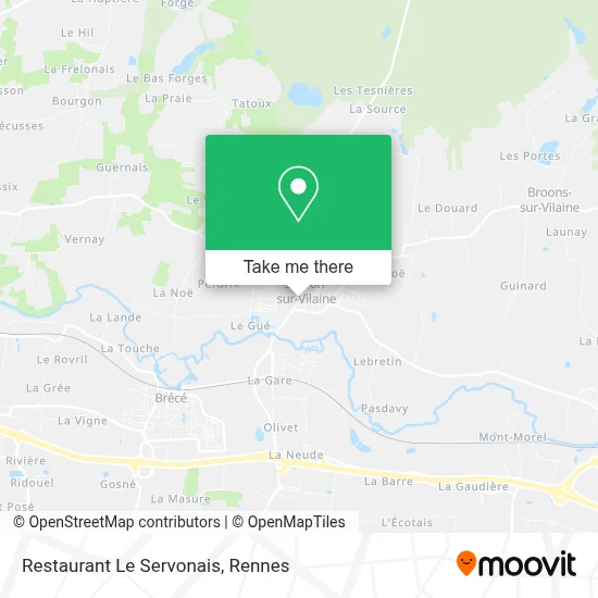 Restaurant Le Servonais map