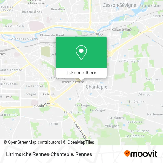 Litrimarche Rennes-Chantepie map