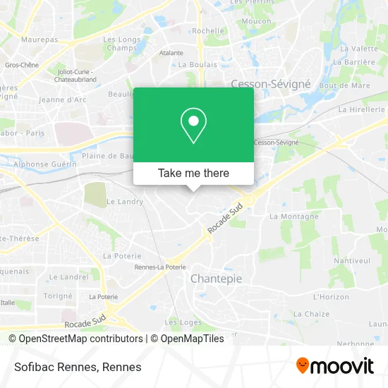 Sofibac Rennes map