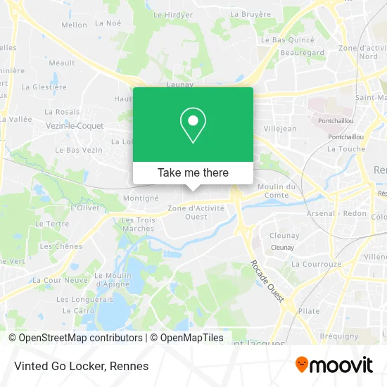 Vinted Go Locker map