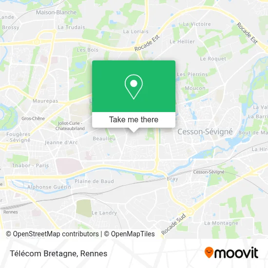Télécom Bretagne map