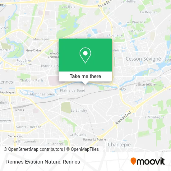 Rennes Evasion Nature map