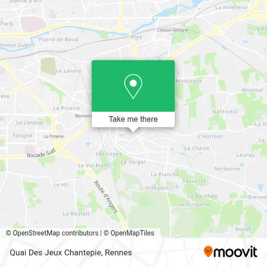 Quai Des Jeux Chantepie map