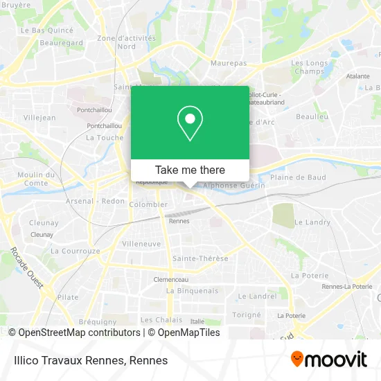 Illico Travaux Rennes map