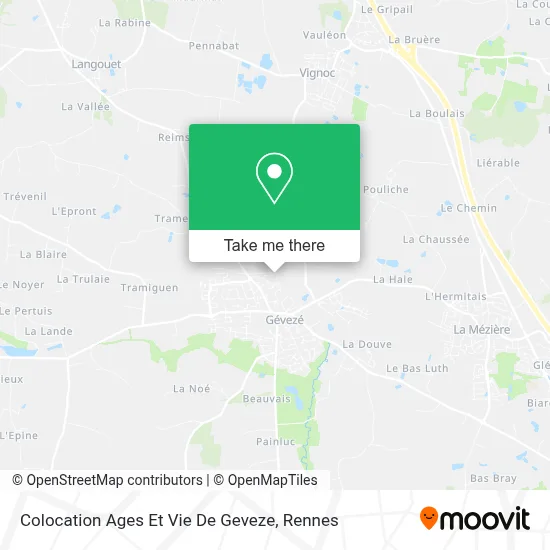 Colocation Ages Et Vie De Geveze map