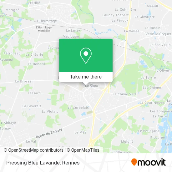 Pressing Bleu Lavande map