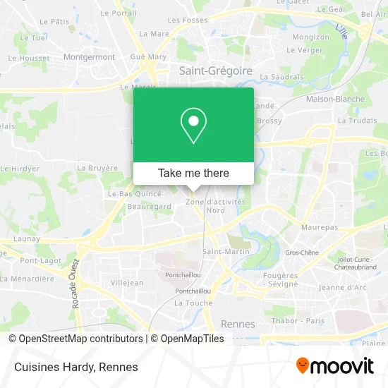 Cuisines Hardy map