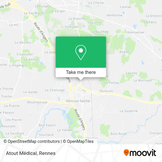 Atout Médical map
