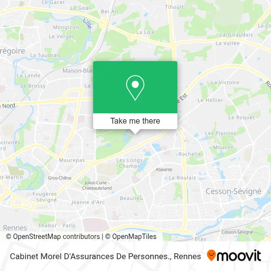 Cabinet Morel D'Assurances De Personnes. map