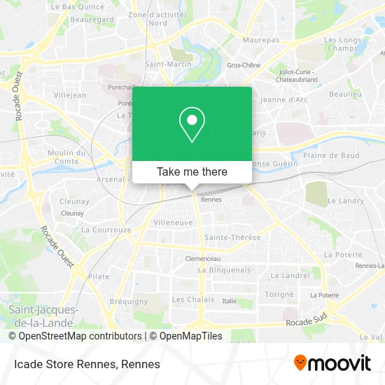 Icade Store Rennes map