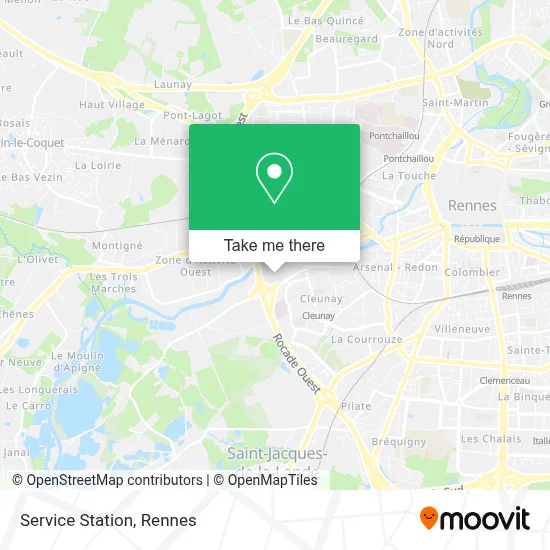 Station Service map