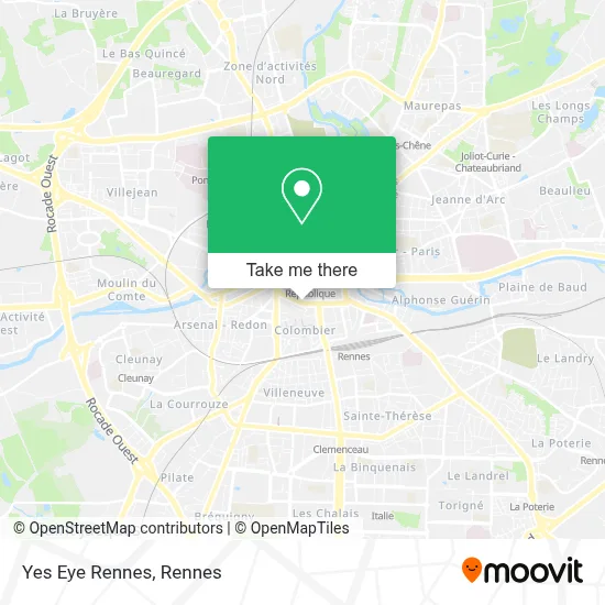 Mapa Yes Eye Rennes