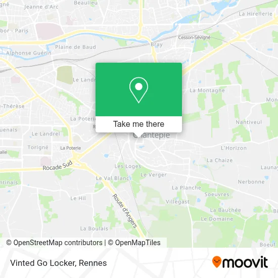 Vinted Go Locker map