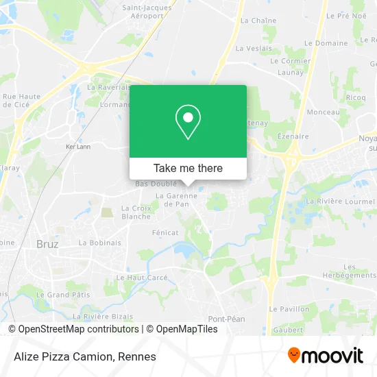 Alize Pizza Camion map