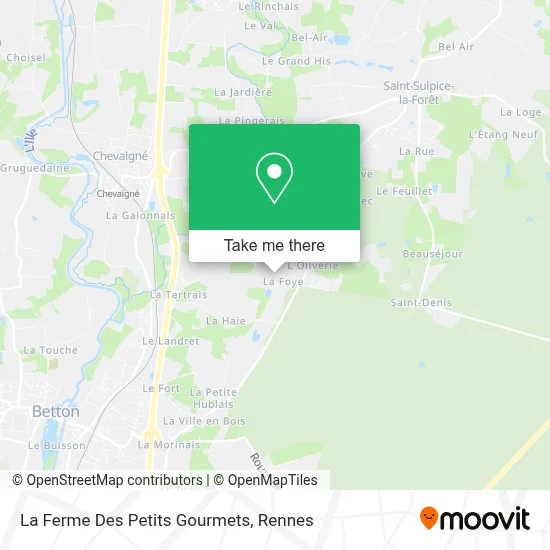 La Ferme Des Petits Gourmets map