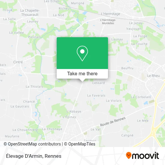 Élevage D'Armin map