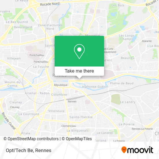 Opti'Tech Be map