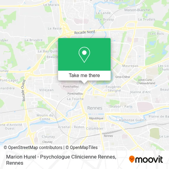 Marion Hurel - Psychologue Clinicienne Rennes map