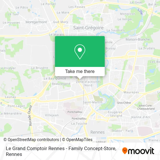 Le Grand Comptoir Rennes - Family Concept-Store map