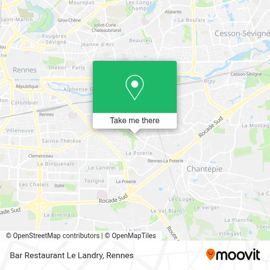 Bar Restaurant Le Landry map