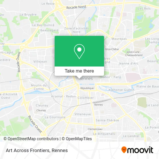 Art Across Frontiers map