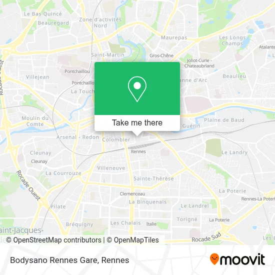Bodysano Rennes Gare map