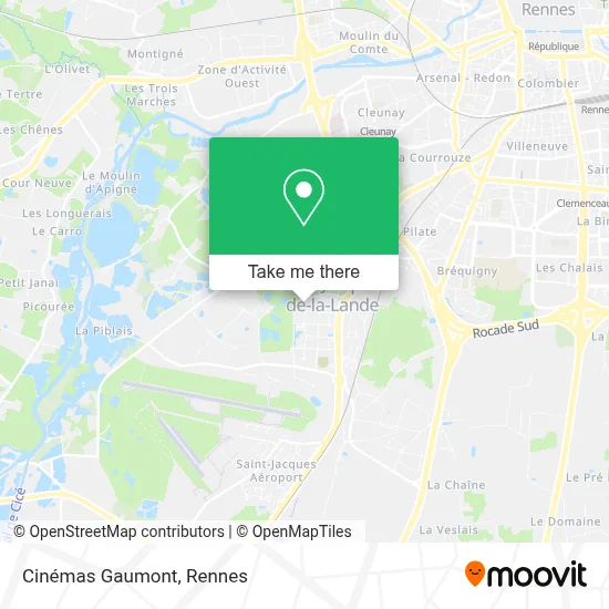 Cinémas Gaumont map