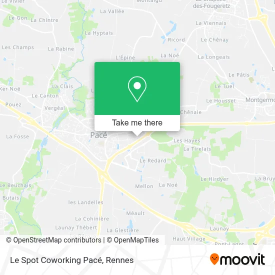 Le Spot Coworking Pacé map
