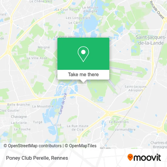 Poney Club Perelle map