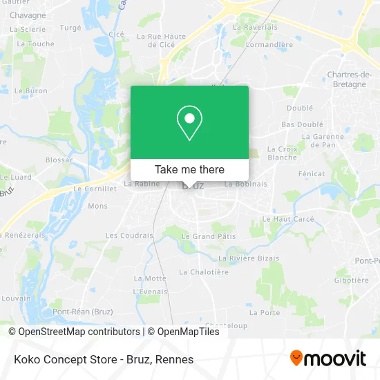 Koko Concept Store - Bruz map