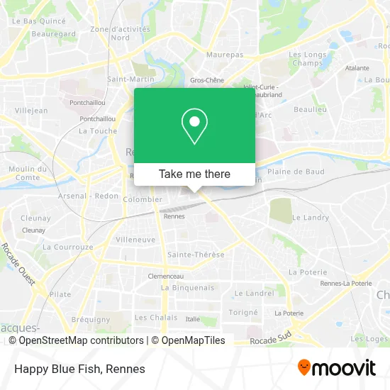 Happy Blue Fish map
