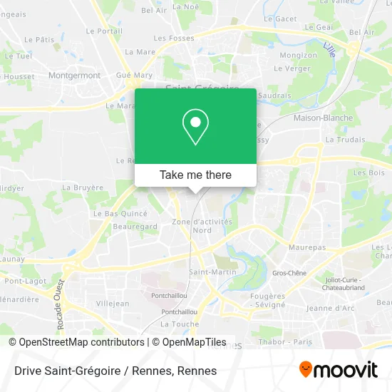 Drive Saint-Grégoire / Rennes map