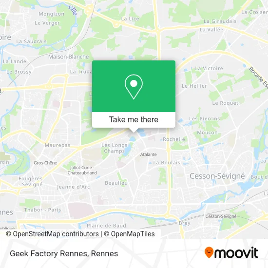 Geek Factory Rennes map