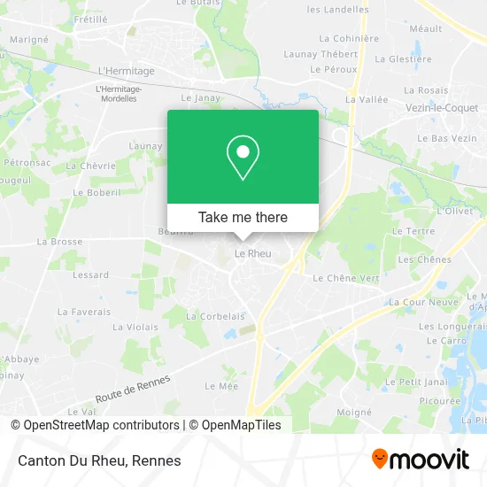 Canton Du Rheu map