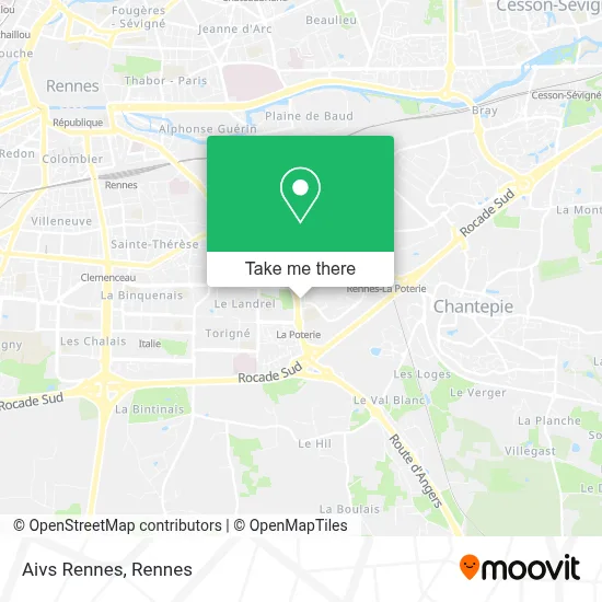 Aivs Rennes map
