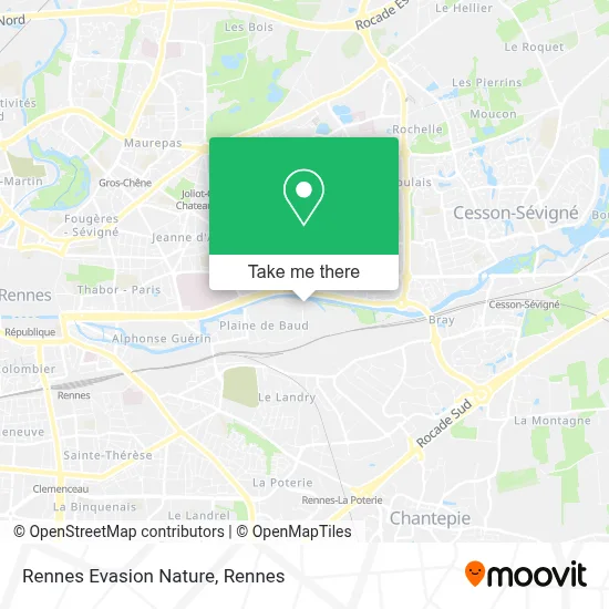 Rennes Evasion Nature map