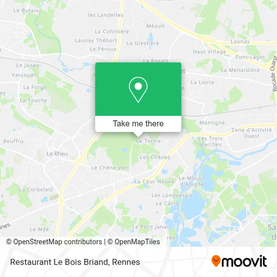 Restaurant Le Bois Briand map