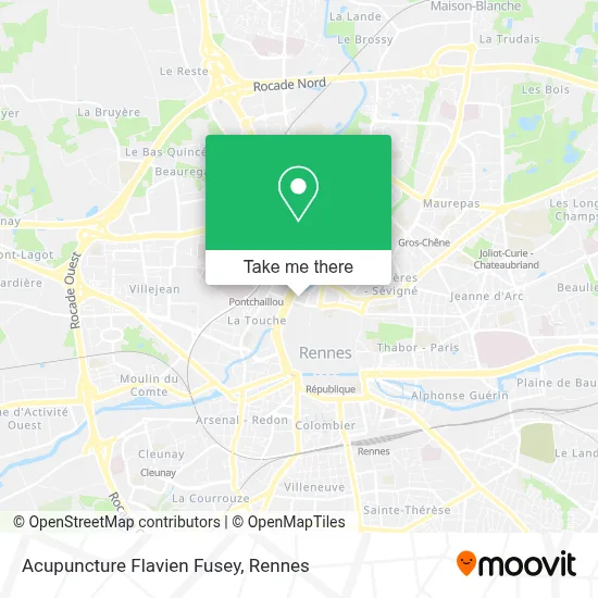 Acupuncture Flavien Fusey map