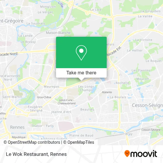 Le Wok Restaurant map