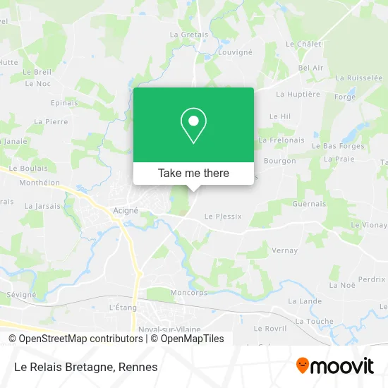Le Relais Bretagne map
