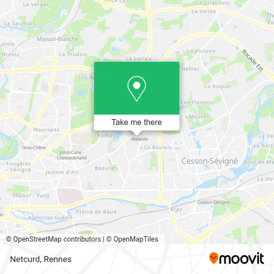 Netcurd map
