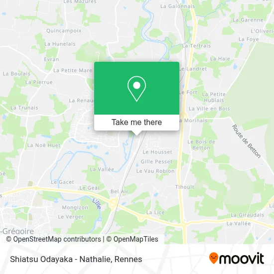 Shiatsu Odayaka - Nathalie map