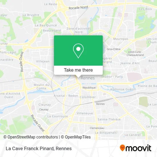 La Cave Franck Pinard map