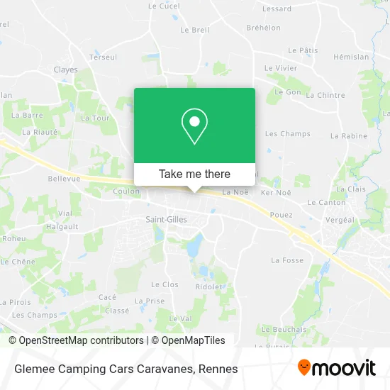 Glemee Camping Cars Caravanes map