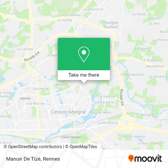 Manoir De Tizé map