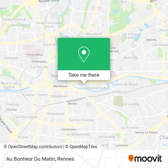 Au Bonheur Du Matin map